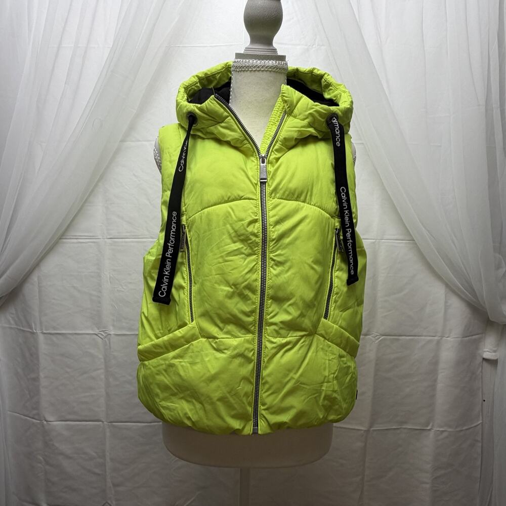 Calvin‎ Klein Performance Women's Oversized Cropped Puffer Vest Size L